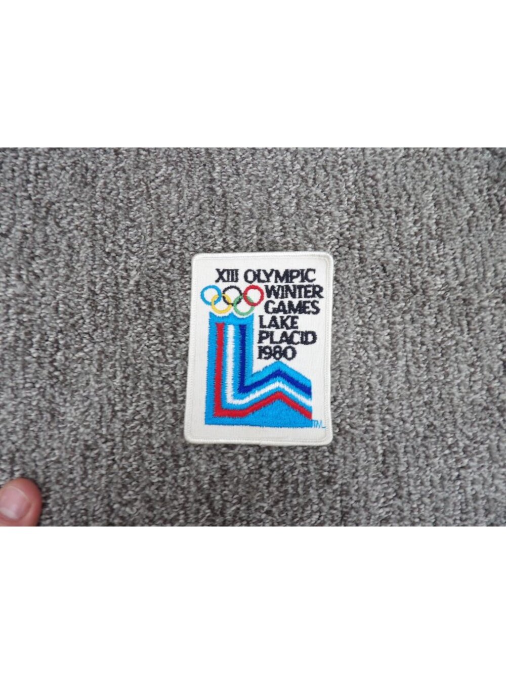 1980 Lake Placid XIII Olympic Winter Games Embroidered Patch Souvenir Badge